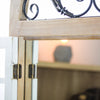 Rustic Cathedral Arch Window Shutter Wall Vanity Mirror